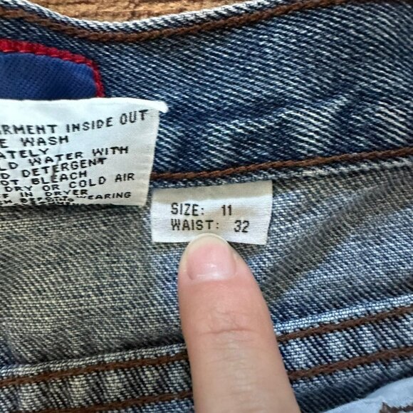 Posted Slim Low Rise Denim Jeans in Medium Wash Blue -11 - Picture 6 of 11